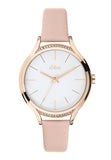 s.Oliver Rose Damenuhr Roségold Lederarmband