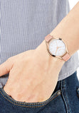 s.Oliver Rose Damenuhr – Roségold mit Pinkfarbenem Lederarmband