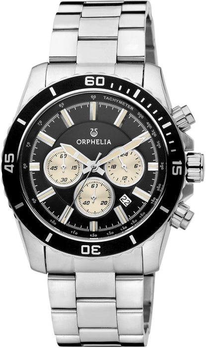 Orphelia Herren-Armbanduhr New Wave Chronograph Quarz Edelstahl
