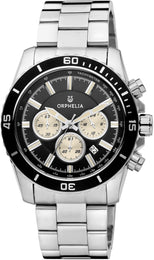 Orphelia Herren-Armbanduhr New Wave Chronograph Quarz Edelstahl