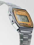 CASIO Retro Digital Unisexuhr – Silberfarbenes Vintage Design