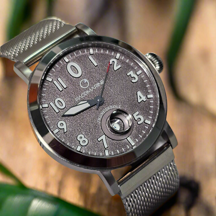 PACOMARINE Thunderbolt Herrenuhr mit Meshband