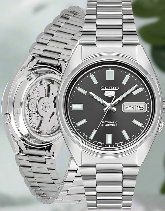 Seiko Unisex Automatik Uhr mit Edelstahlarmband