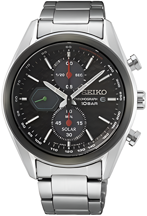 Seiko SSC803P1 Chronograph Uhr mit Edelstahlarmband