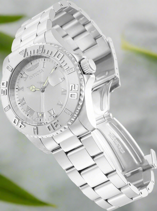 Invicta Pro Diver Damenuhr – silbernes Zifferblatt