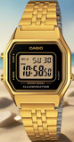 Casio LA680WGA-1DF Retro Digital Damenuhr Gold