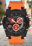 Pacomarine PM.51163.12 Herrenuhr – 44mm Orange Silikon Armband