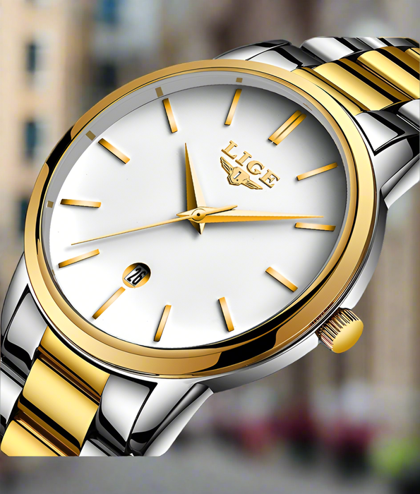 Herren Edelstahl Quarz Uhr – Klassisches Design