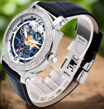 Carl von Zeyten CVZ0061BL Automatik Skelett Damen Uhr | Made in Germany