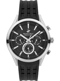 Beverly Hills Polo Club Herrenuhr Edelstahl Leder Quarz Uhr