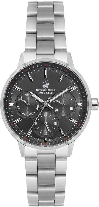 Beverly Hills Polo Club Damen Uhr mit Lederarmband