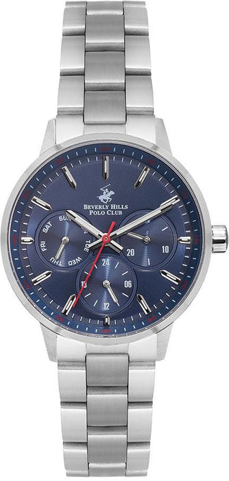 Beverly Hills Polo Club Damen Uhr Edelstahl Quarzwerk