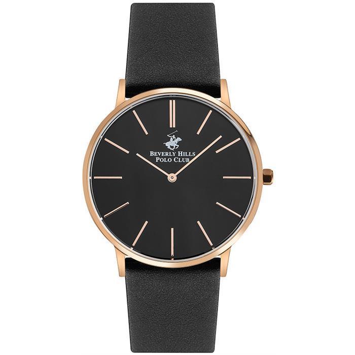 Beverly Hills Polo Club Damen Uhr Edelstahl & Leder