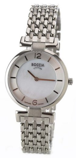 Boccia 3238-03 Damen-Titanuhr Silber