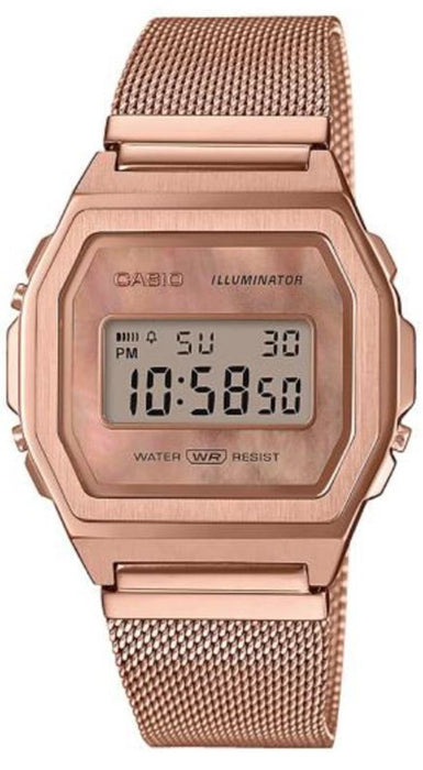 CASIO A1000MPG-9EF Herrenuhr Edelstahlarmband