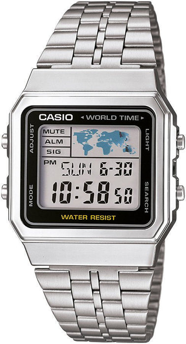 Casio A500WA-1DF Herrenuhr Edelstahl