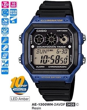 Casio AE-1300WH-2AVDF Herrenuhr Quarz