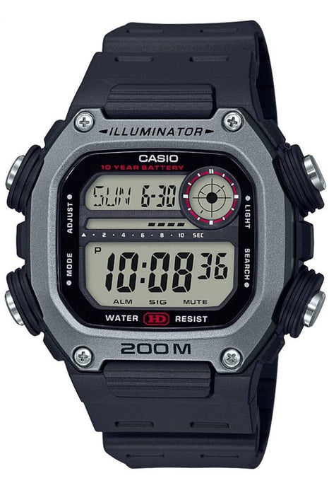 Casio DW-291H-1AVDF Herren Digitaluhr mit Resin Armband