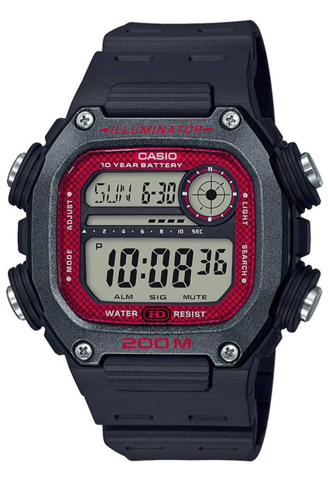 Casio DW-291H Herren Digitaluhr Schwarz