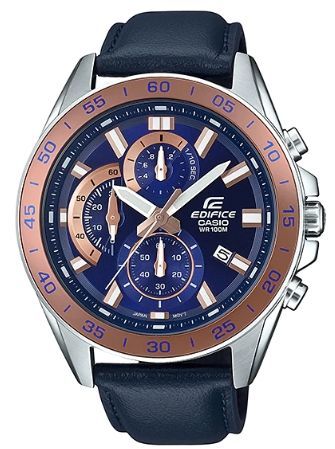 Casio EFV-550L Herren Chronograph Uhr Edelstahl