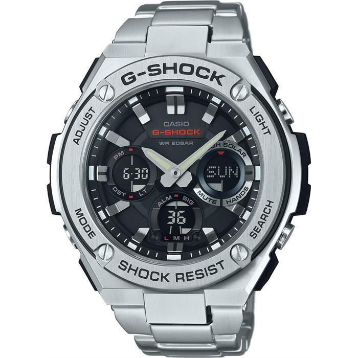 Casio GST-S110D-1ADR Herren Sportuhr Edelstahl