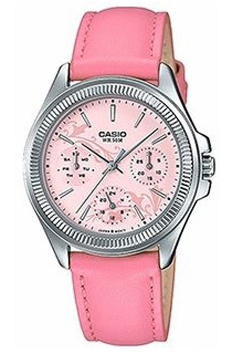 Casio Damen Uhr LTP-2088L – Silber Edelstahl & Lederarmband