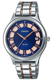 Casio Damen Uhr LTP-E141RG-2AVDF, Goldfarbenes Armband
