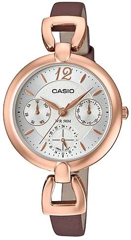 Casio Damen Uhr LTP-E401PL-7AVDF – Edelstahl Uhr