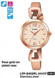 Casio Damen Uhr LTP-E402PL-9AVDF Edelstahlarmband