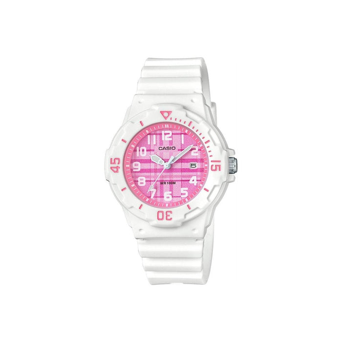 Casio LRW-200H-4CVDF Damen Uhr mit Edelstahlarmband