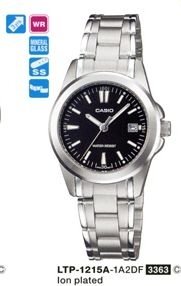 Casio LTP-1215A-1A2DF Damenarmbanduhr Edelstahl