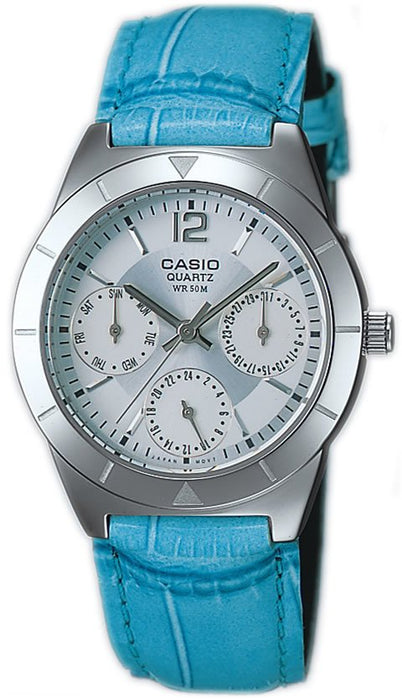 CASIO LTP-2069L-7A2VDF Damen Uhr Lederarmband