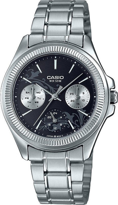 CASIO LTP-2088D-1A2VDF Damen-Uhr Edelstahl