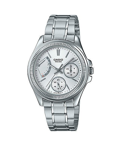 CASIO LTP-2089D-7AVDF Damen Uhr mit Lederarmband