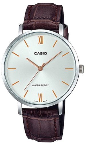 Casio LTP-VT01L Damen-Uhr mit Lederarmband