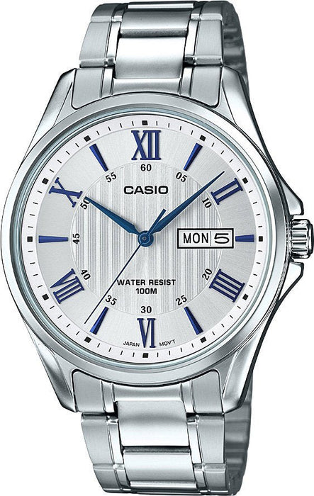 Casio MTP-1384D-7A2VDF Herrenuhr mit Edelstahlarmband