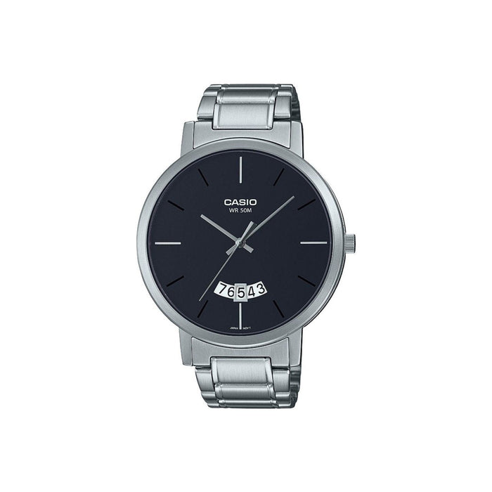 Casio MTP-B100D Herrenuhr mit Edelstahlarmband