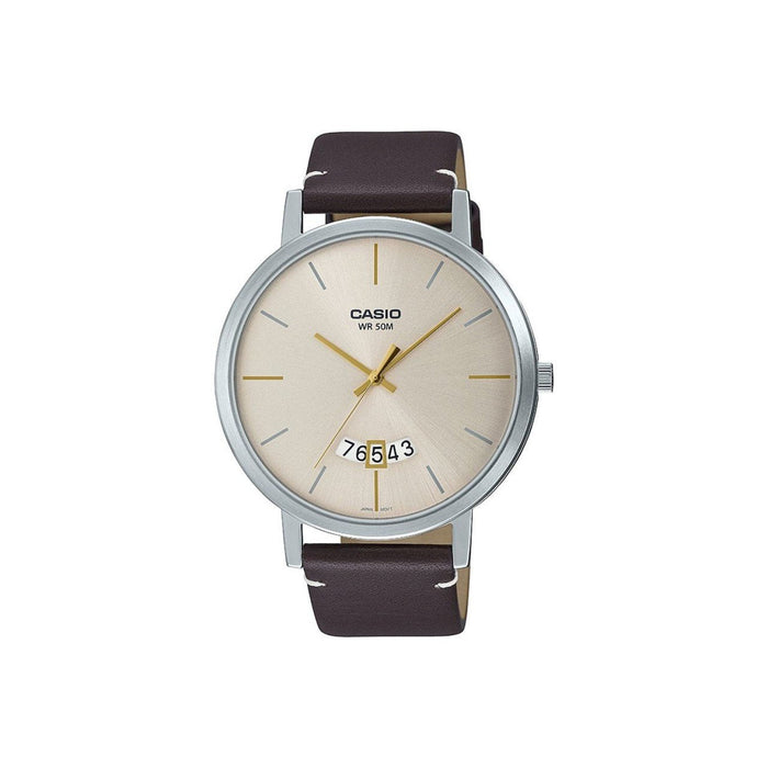 Casio MTP-B100L Herrenuhr mit Edelstahlarmband