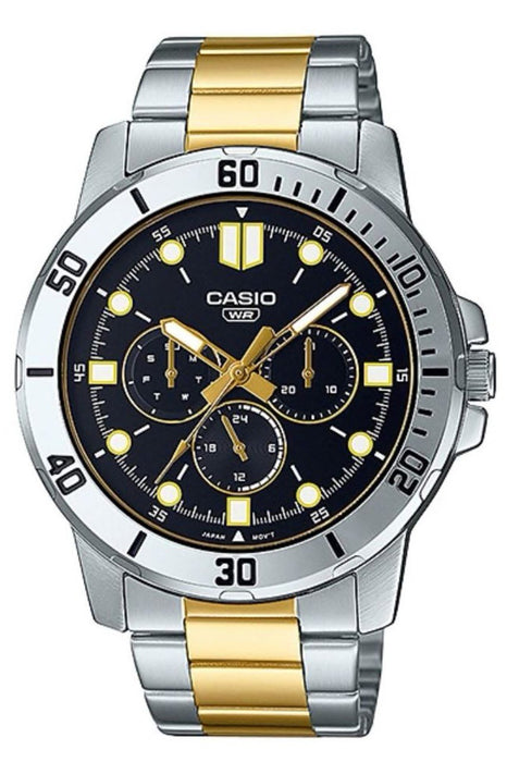 Casio MTP-VD300SG-1EUDF Herrenuhr mit Lederarmband