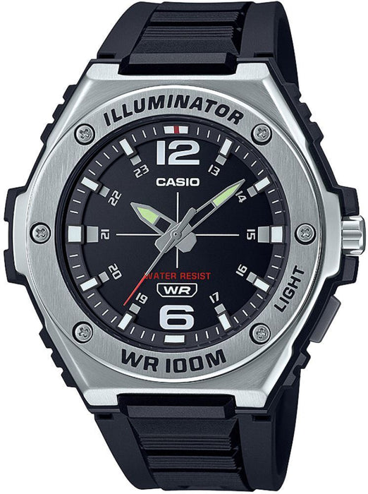 Casio MWA-100H-1AVDF Herrenuhr mit Silikonarmband