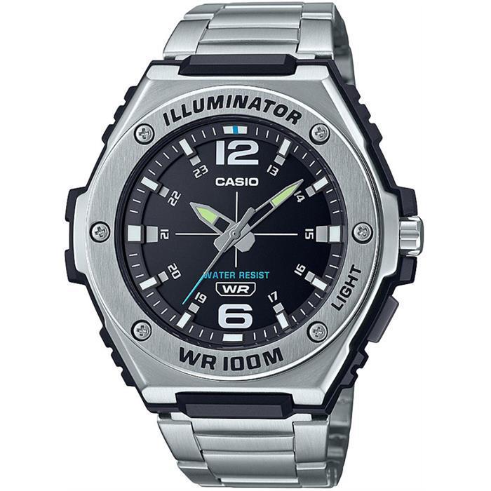 CASIO MWA-100HD Herren Digitaluhr Edelstahl