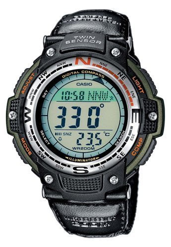 CASIO SGW-100B-3VDR Herrenuhr mit Datumsanzeige