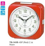 Casio TQ-143S-4DF Analoger Wecker, Schreibtischuhr – Rot
