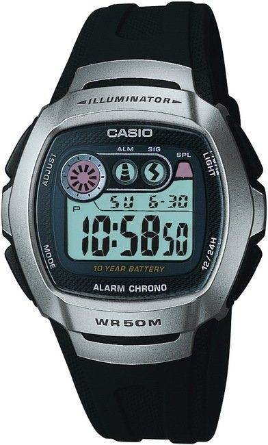 Casio W-210 Digitaluhr für Herren mit LCD-Display