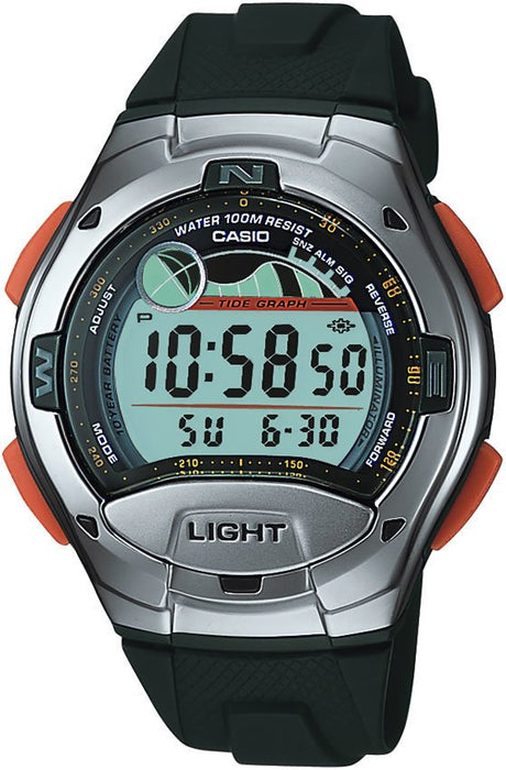 Casio W-753-3AVDF Herrenuhr Digitalanzeige Edelstahl
