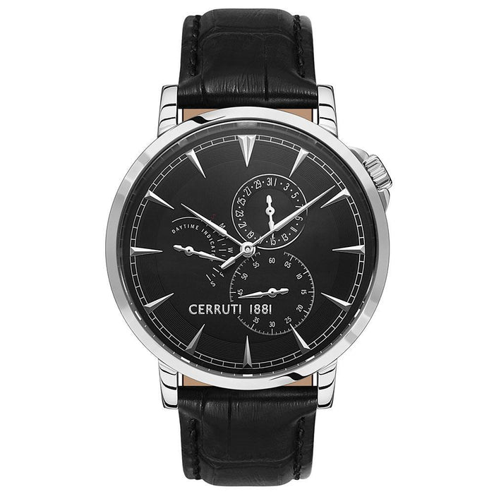 Cerruti 1881 CRA24905 Herrenuhr mit Lederarmband