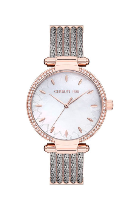 Cerruti 1881 Damen Uhr mit Lederarmband