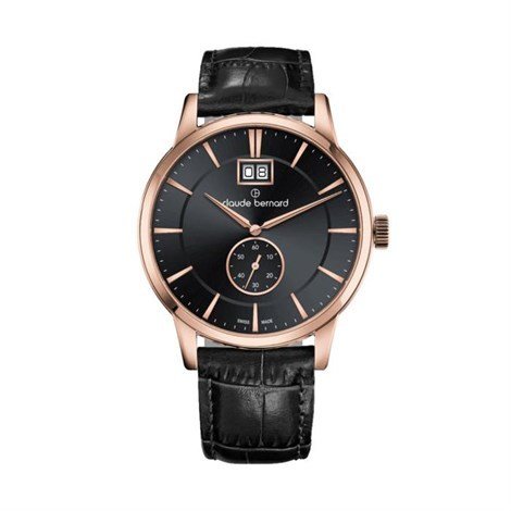 Claude Bernard Herrenuhr – Edelstahl & Leder