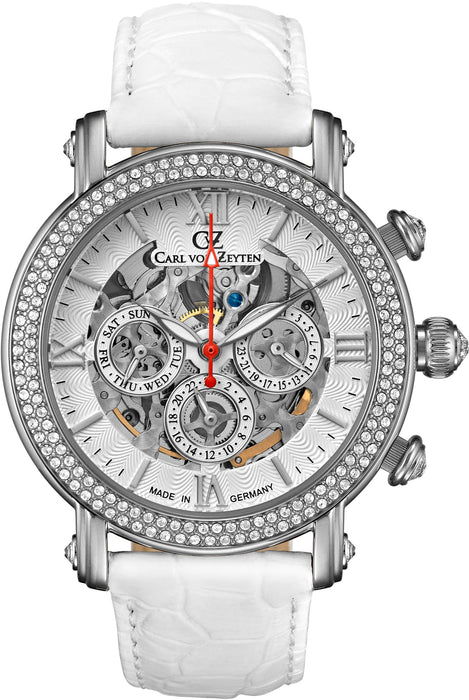 Carl von Zeyten Damen Automatik Uhr mit Edelsteinen