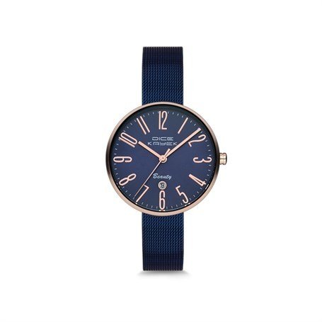 Dice Kayek Damen Uhr Edelstahl & Lederarmband